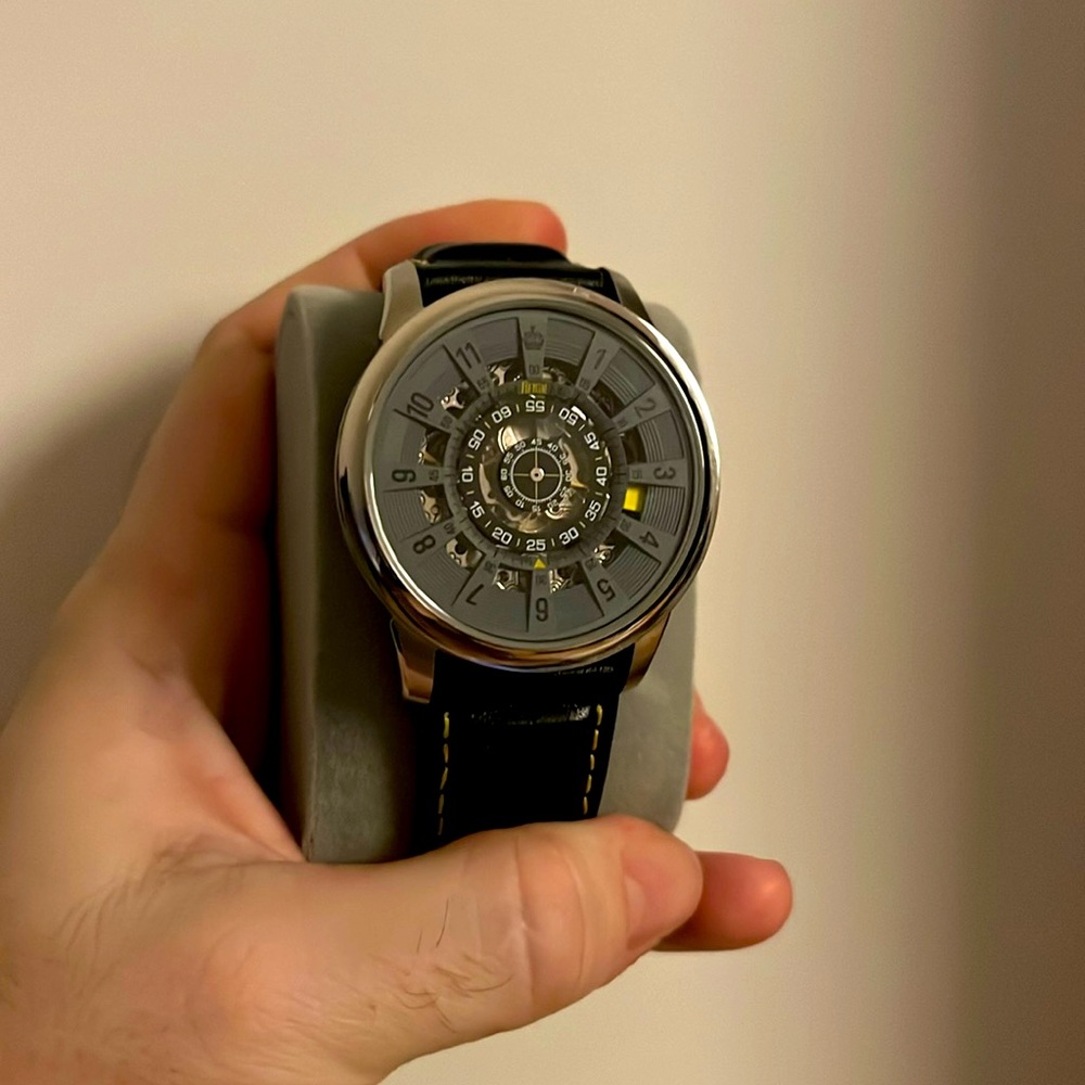 Reign Monterey Skeletonized Leather-Band Watch - REIRN6401